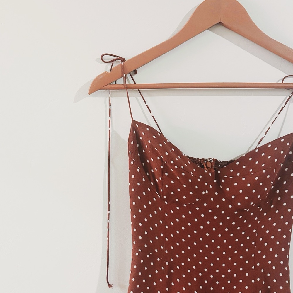 reformation | juliette dress in cappuccino ↷